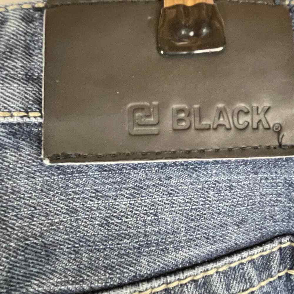 CJ Black Premium Jeans Mens 33 x 32 Relaxed Fit Straight Leg Embellished Denim - Picture 12 of 12
